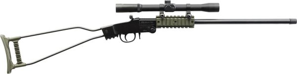 LITTLE BADGER 22LR RIFLE Black/OD Green 16.5IN BBL w/ 4x20 Scope