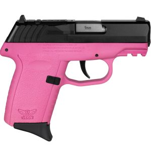 SCCY CPX-2 RDR Handgun 9mm Luger 10rd Magazine 3.1" Barrel No Safety Black Slide/Pink Frame