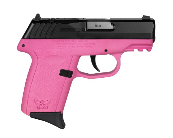 SCCY CPX-2 RDR Handgun 9mm Luger 10rd Magazine 3.1" Barrel No Safety Black Slide/Pink Frame