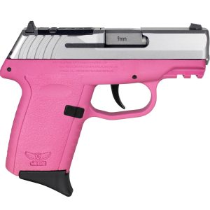 SCCY CPX-2 RDR Handgun 9mm Luger 10rd Magazine 3.1" Barrel No Safety Stainless Slide/Pink Frame