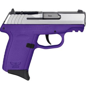 SCCY CPX-2 RDR Handgun 9mm Luger 10rd Magazine 3.1" Barrel No Safety Stainless Slide/Purple Frame