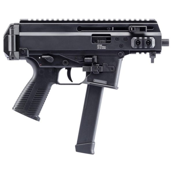 B&T APC9K Pro Handgun 9mm Luger 30rd Magazine 4.3" Barrel Black with Glock Lower