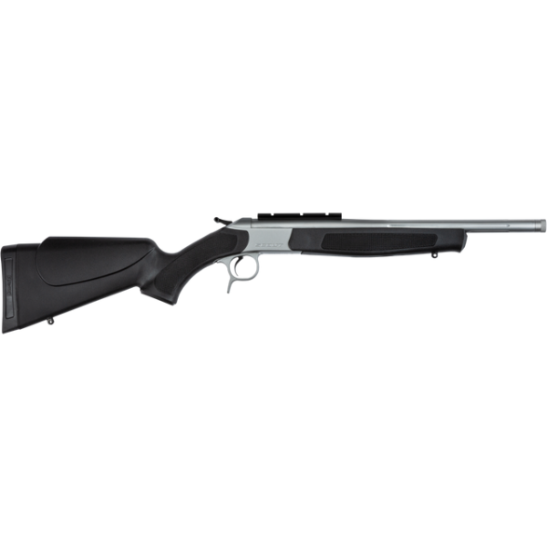CVA Scout TD Rifle 35 Whelan Single Shot 25" Threaded Barrel Stainless Steel and Black with Muzzle Brake