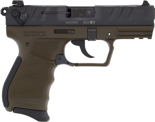 WALTHER PD380 380ACP BLUED FS - 9RD MILITARY POLYMER GRIPS