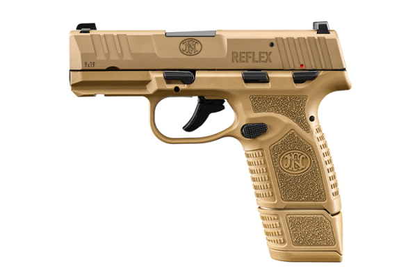 FN REFLEX MS 9MM FDE PSTL 3.3" 1-11RD 1-15RD