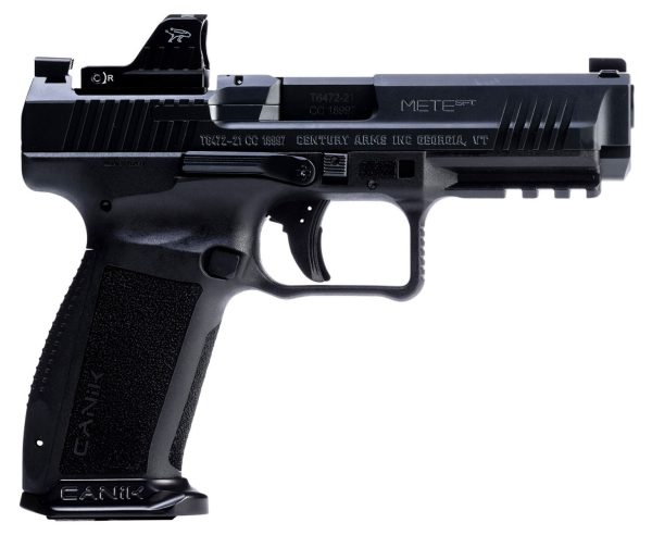CENTURY CANIK METE SFT 9MM PSTL BLACK W/ MECANIK M01 OPTIC, 1-18RD 1-20RD