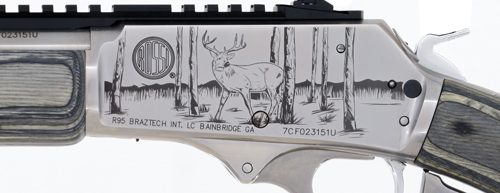 ROSSI R95 30-30 WIN 20" BBL. - SS LAMINATE DEER ENGRAVING - Image 2