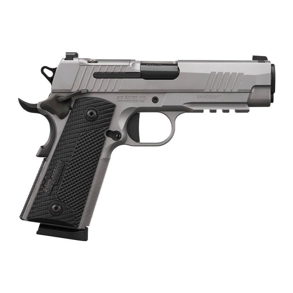 Sig Sauer 1911-XCARRY Stainless Handgun .45 ACP 8rd Magazine(2) 4.2" Barrel Optic Ready